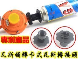 露營小站~【CS-032】 台灣製造 瓦斯桶轉瓦斯罐接頭 專利產品 卡式瓦斯轉接頭 卡式瓦斯罐轉接器