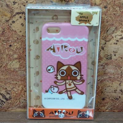 Apple iPhone 5 5S SE 魔物獵人 艾路貓 粉紅點點 TPU 手機殼 保護套 i5