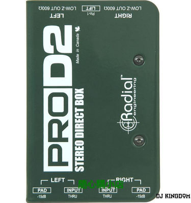 精品Radial PRO DI D2 J48 SB-1 SB-2專業吉他DI盒電貝斯直插鍵盤樂器