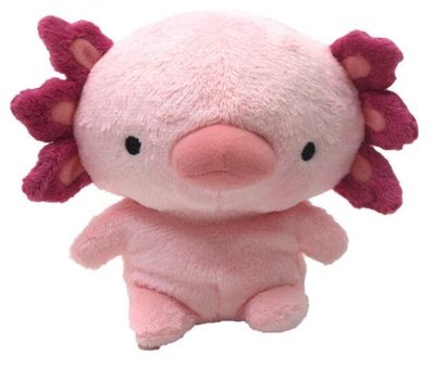 11653c 日本進口 好品質 限量品 可愛呆萌動物 粉色六角恐龍蠑螈娃娃魚絨毛絨娃娃玩偶擺件裝飾品收藏品禮品