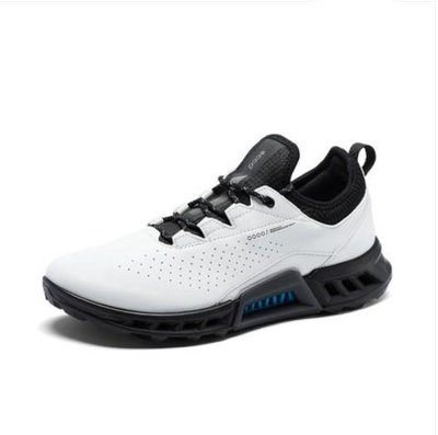ECCO愛步高爾夫球鞋運動鞋130404男板鞋低幫小白鞋健步C4新款