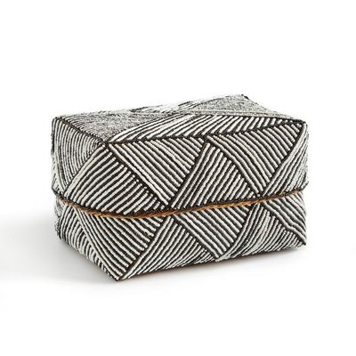 New 法國進口 黑色和白色珍珠。 盒子 裝飾 收納盒 珠寶盒