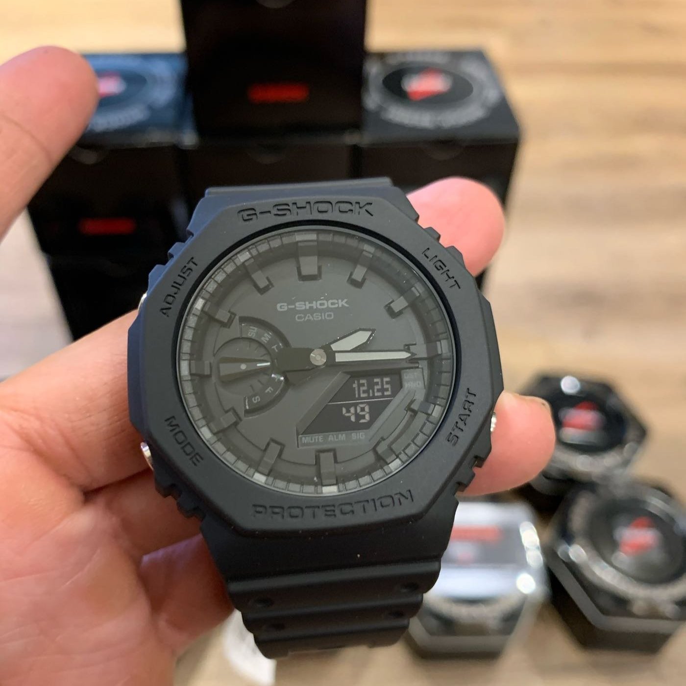 現貨！現貨！5隻全黑带入（正公司貨）CASIO G-SHOCK GA2100 1A1農家