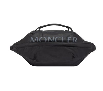 [全新真品代購-F/W23 新品!] MONCLER LOGO細節 黑色 腰包 / 背包