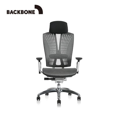 【Backbone】Whale人體工學椅 旗艦椅-特強網款 文墨黑