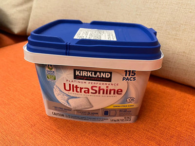 KIRKLAND 洗碗機專用清潔錠(檸檬香味)一盒115入 509元--可超取付款