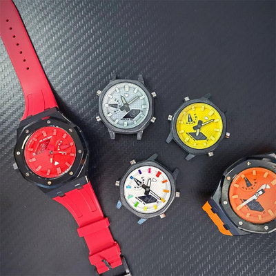 卡西歐g-shock GA2100 GA-2100 GA-2110改裝夜光錶盤戒指手錶刻度戒指索引改裝錶盤手錶DIY配件