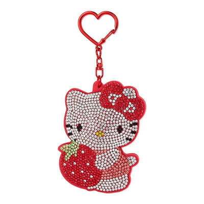 日本正品 閃鑽 造型 鑰匙圈 三麗鷗 kitty 吊飾 水鑽吊飾 掛飾 可愛吊飾 ID115 4550337318942