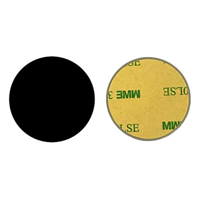 【贈品禮品】A5721 矽膠黑色圓形引磁片-3.5cm 磁吸貼片含背膠 DIY手機引磁貼片 磁吸支架配件 贈品禮品