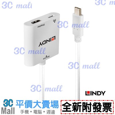 LINDY 林帝 主動式USB3.1 Type-C to HDMI2.0 4K/60Hz轉接器帶PD功能 43272