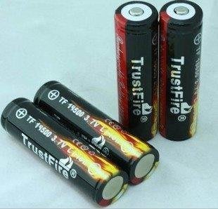 優質 有充放電保護板 Trustfire TF 14500 3號 AA 充電式鋰電池,3.7V 900mAh尖頭
