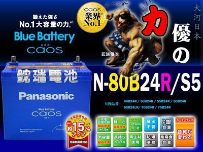 【鋐瑞汽車電池】日本原裝 國際牌 銀合金 80B24R Panasonic 55B24R 充電制御 SWIFT 日本製造