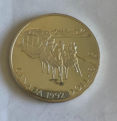 1992年加拿大 雪橇紀念銀幣