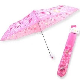 ?三麗鷗HELLO KITTY凱蒂貓折傘櫻花滿版 晴雨傘 UV傘 雨傘 遮陽傘