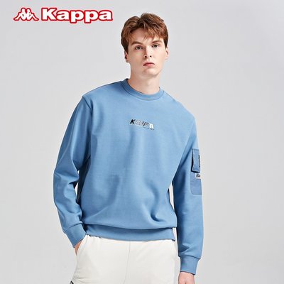 【熱賣精選】Kappa卡帕針織套頭衫2021新款男運動衛衣休閑外套圓領長袖上衣