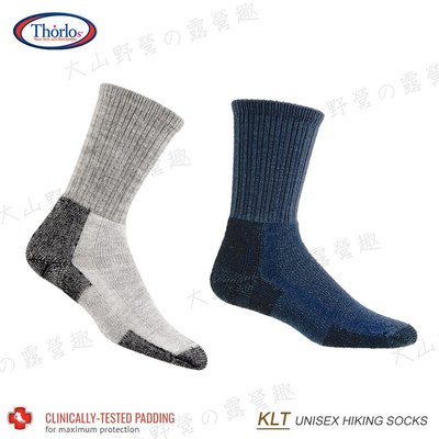 【大山野營】美國 Thorlos KLT 羊毛登山健行襪(厚底) 登山襪 羊毛襪 保暖襪 健行襪 運動襪 休閒襪 雪襪