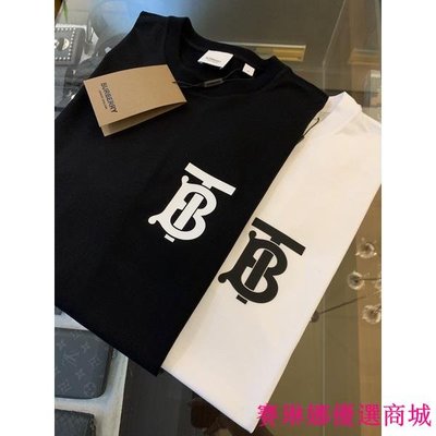 {賽琳娜優選商城}Burberry TB Logo設計 最新款 黑 白 二色短袖T恤