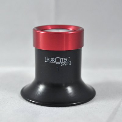 含鋼圈，瑞士名牌 HOROTEC 00-032-1.5 眼罩式放大鏡 (黑紅) 6.5倍放大鏡 精密儀器維修保養好幫手 (免運)