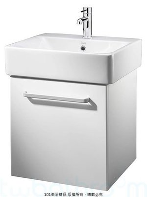 《101衛浴精品》American Standard美標抗污面盆鋼琴烤漆浴櫃組-DC-0550，BLUM滑軌抽屜