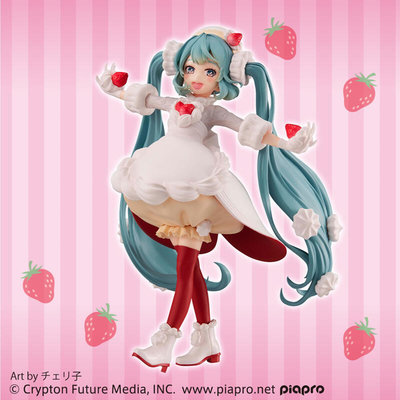 地球聯邦 - FuRyu Vocaloid 初音未來 甜點造型 草莓奶油蛋糕 景品