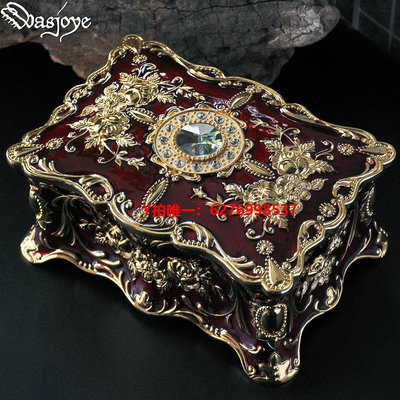 首飾盒Wasjoye彩繪潘若拉復古歐式韓國公主首飾盒飾品收納盒珠寶戒指盒