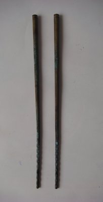 日本.銅製 火箸 銅筷 火筷