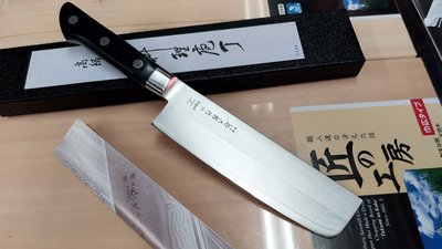 最專業的刀剪專家台中市最知名的建成刀剪行@日本-藤次郎-墨流-口金蔬果刀 薄刃型