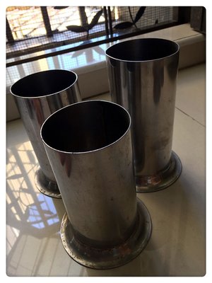 早期不銹鋼醫療用置物杯，大16.5/10，小二14/10.5，三個1000