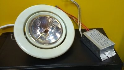 二手崁燈-毆司朗OSRAM 41850FL HALOSPOT 111 12V 100W 24度(含座/變壓器)