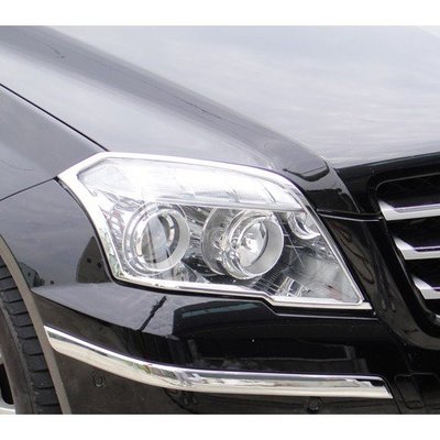 【JR佳睿精品】08-12 Benz GLK300 GLK350 X204 改裝 鍍鉻大燈框 前燈飾條 裝飾 配件