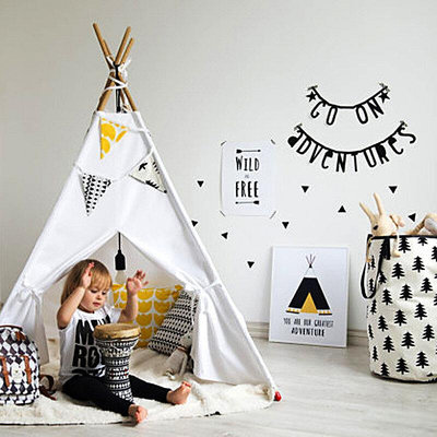 印第安帳篷純棉帆布帳篷游戲屋三角型帳篷兒童房創意攝影道具