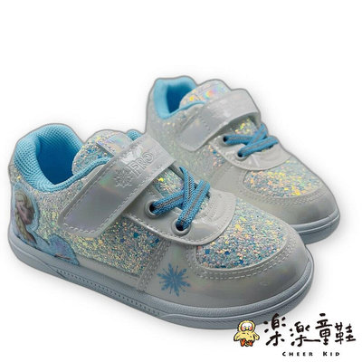 【樂樂童鞋】台灣製Disney艾莎運動鞋 F129-1 - MIT 冰雪奇緣 休閒鞋 魔鬼氈設計 台灣製 frozen