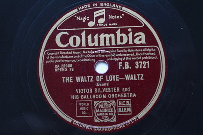 Percy faith《The waltz of love》78轉 10吋 蟲膠唱片 電木唱片