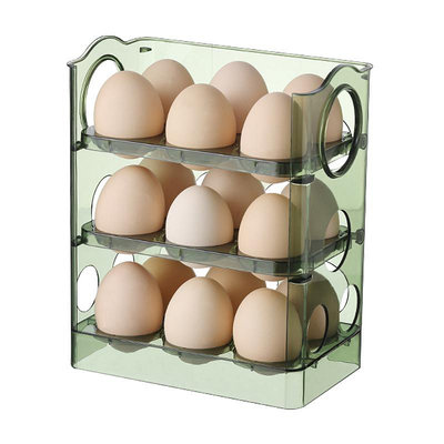 雞蛋收納盒食品級廚房冰箱側門專用整理神器置物架托可翻轉保鮮顏