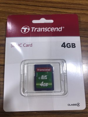 點子電腦-北投...全新◎創見Transcend 4G◎SDHC記憶卡CLASS 4 C4 250元