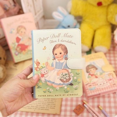 好心情日韓正品雜貨『 韓國 afrocat』萬年曆 2020 Paper doll mate 洋娃娃週計劃行事曆皮質手帳
