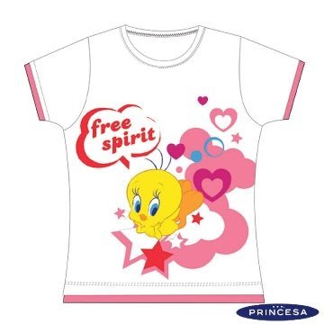 【西班牙PRINCESA】 (2478) 女童tweety卡通T恤