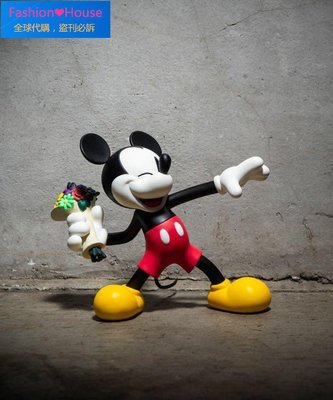 『Fashion❤House』VCD THROW MICKEY FLOWER BOMBER Banksy 擲花者 公仔 現貨