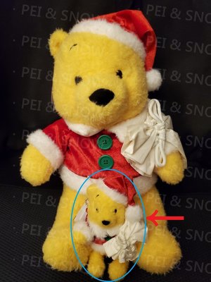 另開賣場 只要590 現貨 日本 迪士尼 2019 聖誕節 小熊維尼 娃娃 吊飾 約11.5cm