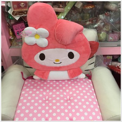 小花花日本精品♥Hello Kitty  美樂蒂 造型和室坐墊 /汽車靠墊 椅墊 粉色點點96301401