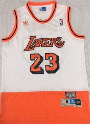 勒布朗·詹姆士(LeBron James) NBA洛杉磯湖人隊 ADIDAS  拼接版 球衣 23號
