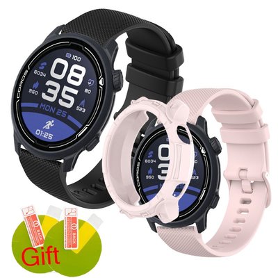 適用於 Coros Pace 2 矽膠帶屏幕保護套 Pace2 Tpu 保護套框架保險槓手錶配件的智能手錶錶帶