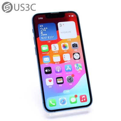 【US3C-台南店】台灣公司貨 Apple iPhone 13 mini 128G 5.4吋 藍色 電影級P3標準廣色域 二手手機 UCare保固6個月