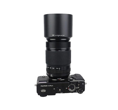 遮光罩JJC適用富士XF 55-200mm鏡頭遮光罩XT3 XT30 XT20相機配件 55-200