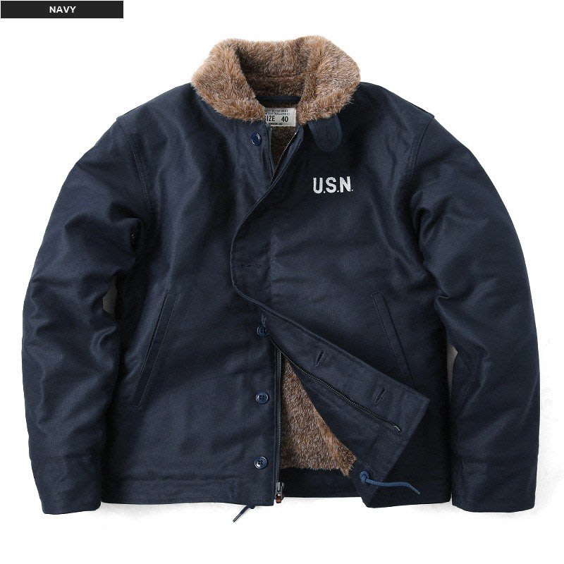 Creek Fleece jacket NAVY Alwayth S - ブルゾン