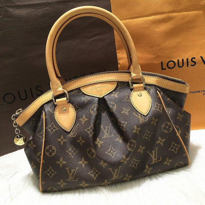 Louis Vuitton LV M40143 字紋 皺褶 水餃包 手提包