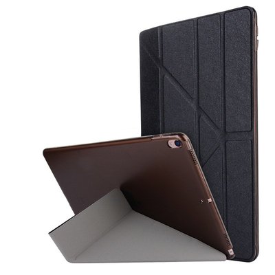 iPad保護套保護套 蠶絲紋 多折皮套 PC 半透明 硬殼 保護殼 適用iPad Pro11 Air 5 4 3 10.5 10.2