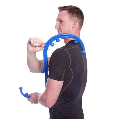 按摩用品原始點肩頸腰背部按摩器鉤穴位自助杖筋膜筋絡肌肉放松工具
