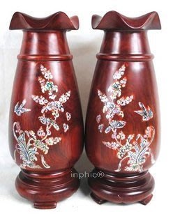 INPHIC-紅木 花瓶 木雕 工藝品 擺件 臺面花瓶