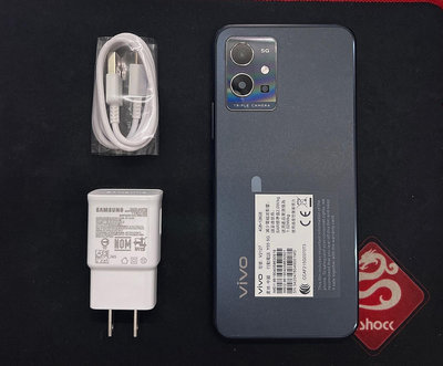 二手精品 Vivo Y55 黑色 5G大螢幕手機 4/128G 9.8成新 台灣公司貨 加贈保護貼空壓殼及正廠充電組